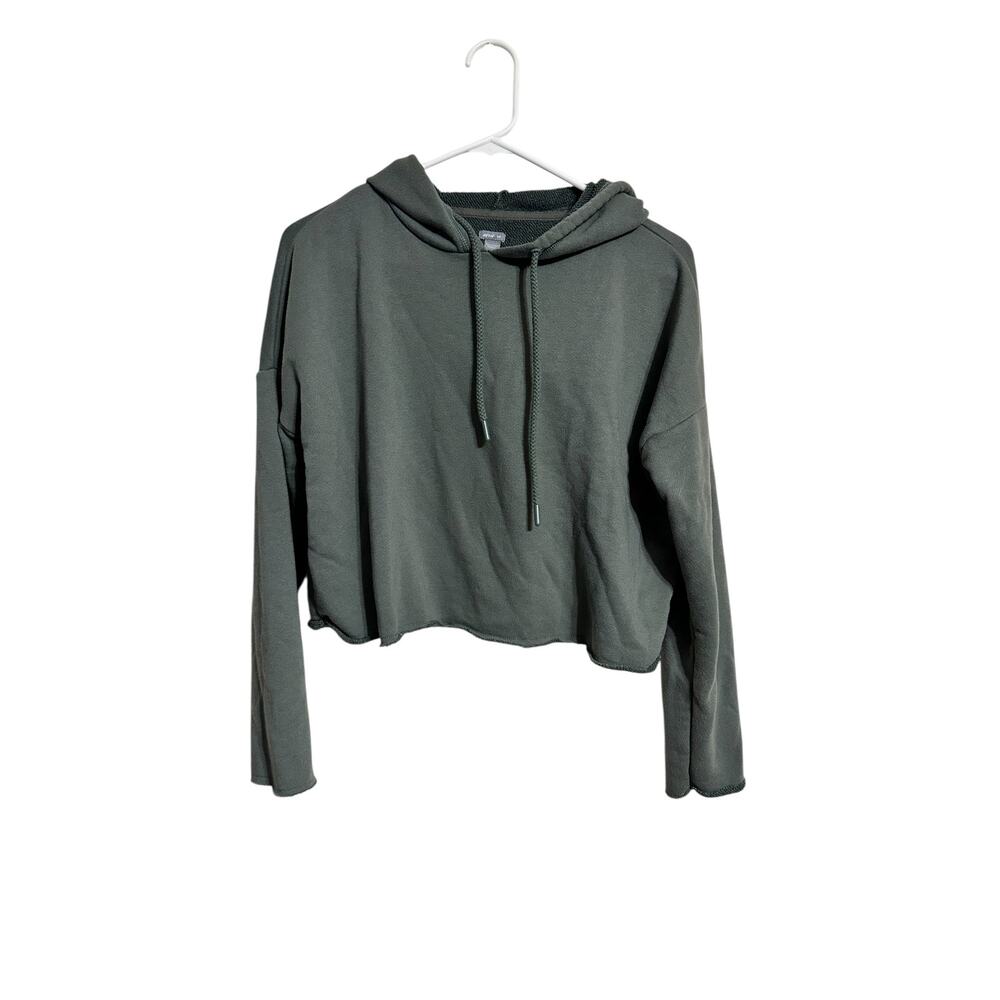 Aerie Cropped Hoodie Hunter Green Women's Size Small